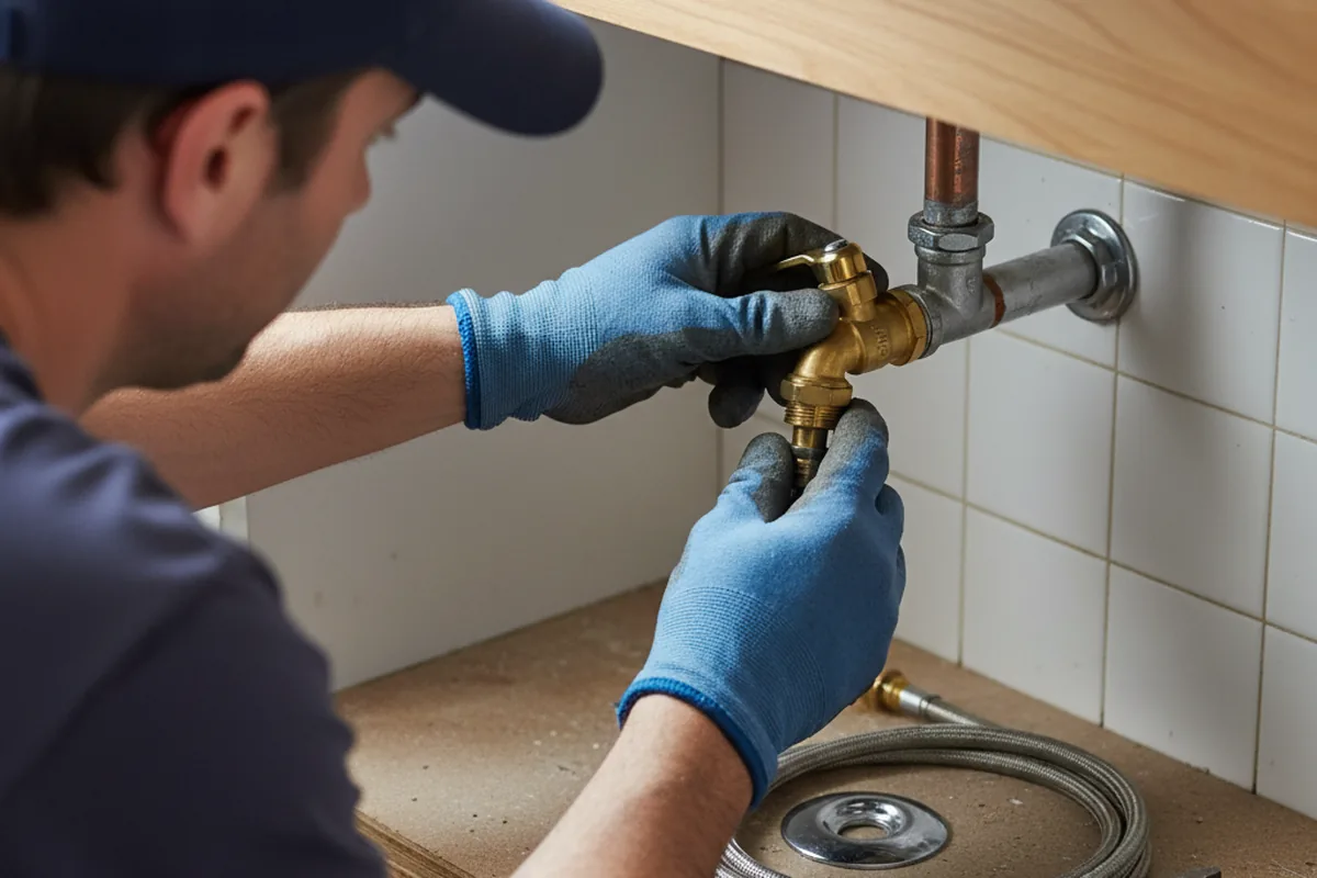Shutoff valve and fitting work during Emergency Plumbing in New Bedford